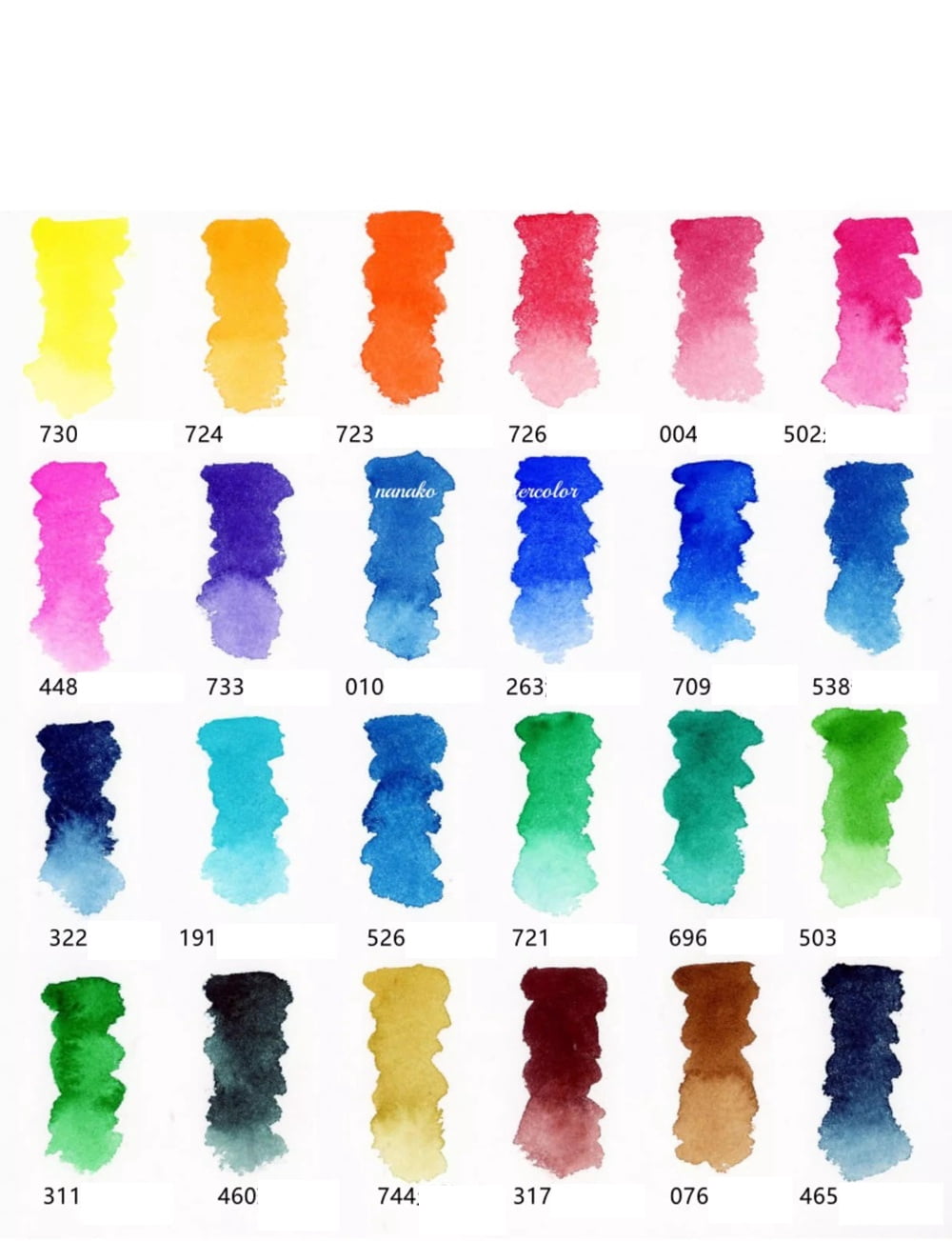 Winsor & Newton Professional Watercolor 24color set handmade watercolor 1ml iron box with color card