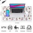 thumbnail image 5 of Long Mouse Pads for Desk,White Cow Strawberry Heart Pattern Desk Mats on Top Of Desks, Desk Mouse Pad Extra Large with 3mm Non-Slip Base and Stitched Edge for Gaming,Office,Work,Home 31.5"x15.7", 5 of 6