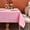 Pink, variant on MEANMOY Pink 210 GSM Water & Stain Resistant Rectangle Tablecloth for 3 Foot Table - Solid 52 x 70 Inch Rectangular Table Cloth Wrinkle Free Washable Polyester Fabric for Wedding, Party, Banquet