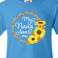 thumbnail image 4 of Inktastic My Nana Loves Me with Sunflower Wreath Youth T-Shirt, 4 of 5