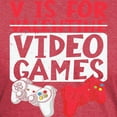 thumbnail image 3 of CafePress - V Is For Video Games Valentines Day Gamer T Shirt - Mens Tri-blend T-Shirt, 3 of 4