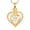 Golden-White, variant on Heart Urn Necklace for Ashes Cremation Jewerly, Double Heart Birthstone Crystal Pendant Necklace for Women Memorial Jewelry Ashes Keepsake Lockets Holder