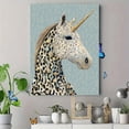 thumbnail image 4 of UXIEQU Leopard Glitter Unicorn Canvas Wall Art 15.75x11.81 Inches, 4 of 8
