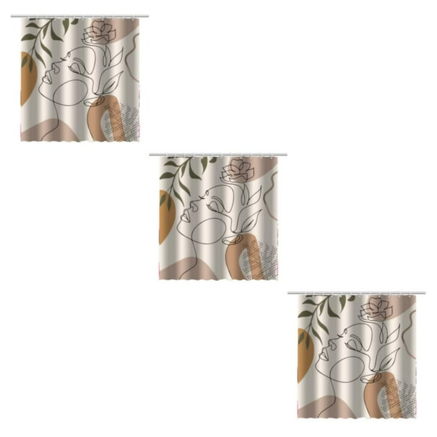 fastboy 11piece Bath Curtain With Modern Waterproof And Durable For Bathroom Easy To Clean