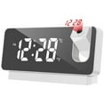 thumbnail image 1 of Projection Alarm Clock Reusable Digital Alarm Clock with Large 7.3” LED Display USB LED Digital Clock with 180° Rotatable Projector Portable Alarm Clock Projection for Home Bedroom, 1 of 6