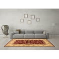thumbnail image 3 of Ahgly Company Indoor Square Oriental Brown Industrial Area Rugs, 6' Square, 3 of 4