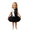 thumbnail image 4 of HJYCHN Girls Dress Sleeveless Bowknot Tutu Party Gown with Puffy Skirt for Toddler Dress 5-6 Years, 4 of 6