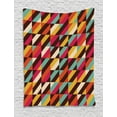thumbnail image 1 of Abstract Tapestry, Funky Geometric Square Boxes with Parallel Color Bars Triangles Stripes Retro, Wall Hanging for Bedroom Living Room Dorm Decor, 60W X 80L Inches, Multicolor, by Ambesonne, 1 of 2