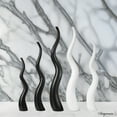 thumbnail image 6 of Uniquewise 51" Tall Animal Horn Shape Floor Vase: Elegant Ceramic White Accent for Entryway, Dining, or Living Room Decor - Distinctive Antler Design, Adding Nature-Inspired Charm to Your Home, 6 of 8