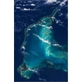 thumbnail image 2 of Art.com Satellite view of Eleuthera Island and Atlantic Ocean, Bahamas Stretched Canvas Print Wall Art, 12" x 18", 2 of 4