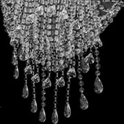Miumaeov 23 Crystal Cake Stand Chandelier Hanging Rack Suspended Cake Stand for Decor Clear
