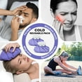 thumbnail image 5 of Reusable Hot and Cold Ice Bag for Injuries Pain Relief 5.5 inch Purple 2 Pack, 5 of 5