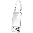 thumbnail image 1 of SULADA For iPhone 17 Pro Case Electroplating Ultra Clear Soft TPU Phone Cover with PU Wrist Strap -, 1 of 5