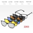 thumbnail image 2 of 28 Style 5 Pack Sunglasses Magnetic Clip-on Lens + Eyeglass Frames, 2 of 2