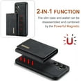 thumbnail image 3 of Allytech 2 in 1 Detachable Wallet Case for Samsung Galaxy S24 Plus with Cash Pocket & Cash Slots, [Full Body Protection] [Magnetic Clasp] Luxury PU Leather Shockproof Slim Kickstand Case - Black, 3 of 9