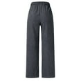 thumbnail image 4 of GILIGEGE Corduroy Pants for Women Winter Wide Leg Corduroy Pants with Pockets Warm Baggy Sweatpants High Waisted Straight Wide Leg Trousers Comfy Work Pants Soft Cozy Palazzo Teacher Pant Grey S, 4 of 6