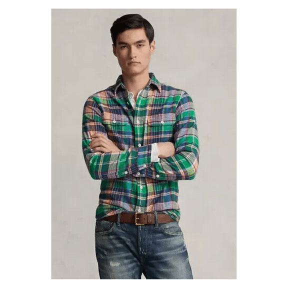 Polo Ralph Lauren Classic Fit Flannel Men's Shirt, Multi, S