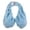 Blue, variant on Breathable Towel Bra Super Soft Breathable Towel Bra - Water Absorbing, Double-Sided Plush, Neck Strapless, Chest Wrapping - Suitable for Beach, Sports, Indoor Daily Wear and Feeding