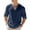 Navy, variant on zbxnLI Men's Linen Shirts Plain Long Sleeve T-Shirts V Neck Lightweight Casual Basic Tees for Men
