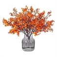 thumbnail image 1 of Nvzi 12 paquetes de flores falsas para decoración de otoño, flores artificiales de gypsophila de seda, bricolaje, boda, fiesta, decoraciones navideñas (naranja), 1 of 4