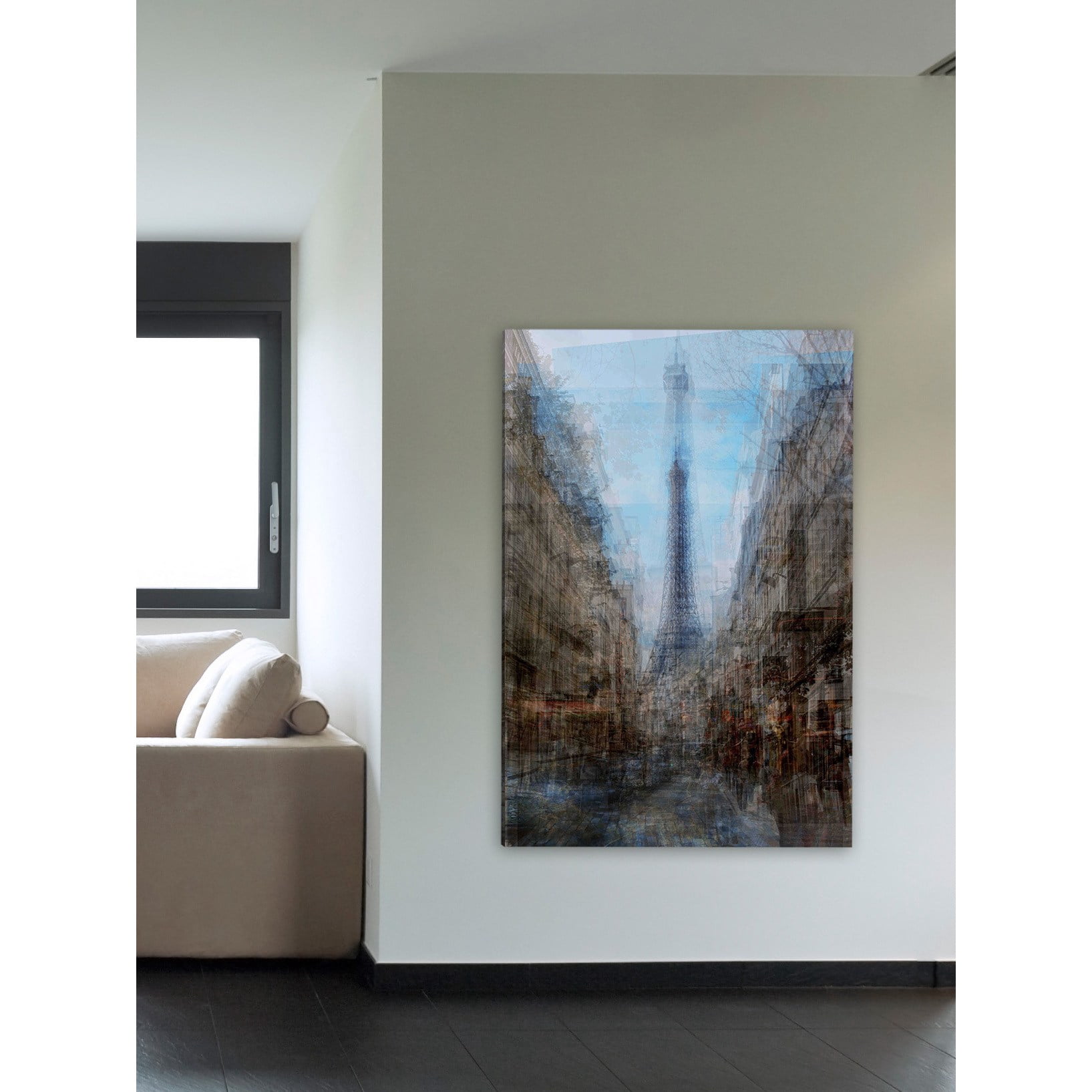 Marmont Hill "Eiffel Thru Streets" Painting Print on Canvas