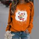 thumbnail image 2 of Top de suéter con estampado navideño de manga larga con cuello redondo para mujer primavera otoño Pompotops  FGAJ10238, 2 of 5
