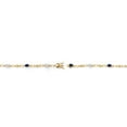 thumbnail image 4 of 18K Yellow Gold Plated Silver Blue Created Sapphire and White Moissanite and Round White Lab Grown Diamond Tennis Bracelet for Women (3.34 Cttw, Gemstone Birthstone, Oval 6X4MM, 7.25 inches), 4 of 4