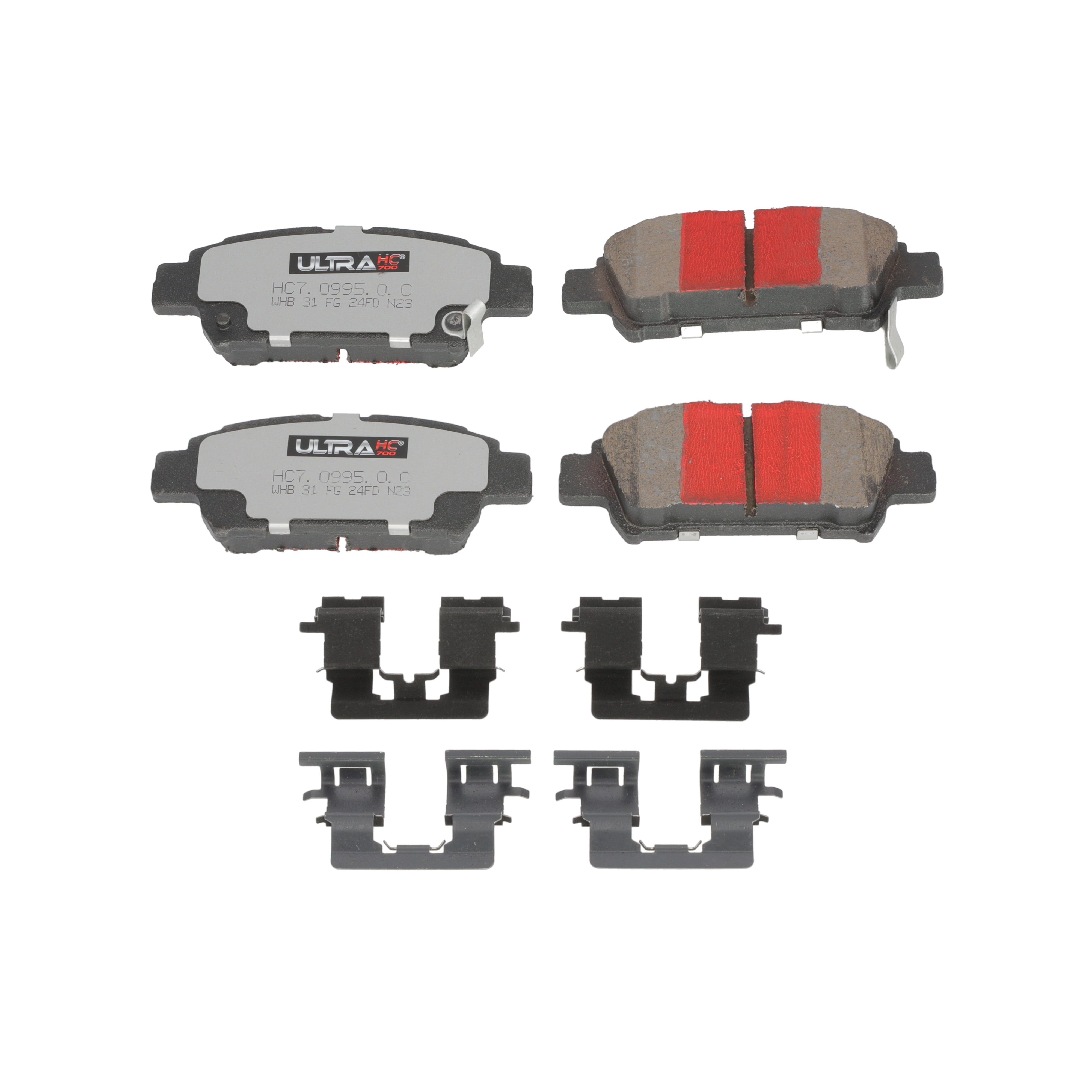 UltraHC 700 Brake Pad Set, Rear HC7.0995.0.C, Toyota Sienna 2010-2004