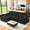 Upgraded Black/Left, variant on VNT Modern Modular Sectional Sofa with 4 Pillows & Side Storage Pockets, Corduroy Upholstery Sofas for Living Room, Gray