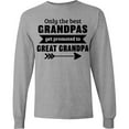 thumbnail image 3 of Inktastic Only the Best Grandpas Get Promoted to Great Grandpa Long Sleeve T-Shirt, 3 of 5