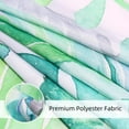 thumbnail image 3 of Tropical Leaves Shower Curtain Plant Palm Leaf Fabric Bathroom Curtains Set with 12 Hooks Decorative Botanical Leaves Pattern Machine Washable 72" X 72", 3 of 6