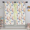 thumbnail image 5 of Football Popcorn White Pattern Insulated Teens Curtains Set Of 2, Bedroom Essentials, Toddler Room Decor 42"x63", 5 of 5