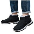 thumbnail image 5 of Rotm Womens Snow Boots Mens Winter Trekking Snow Boots Water Resistant Shoes Anti-Slip Fully Fur Lined Casual Lightweight Hiking Boot Black,7.5, 5 of 7