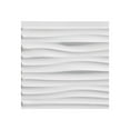 thumbnail image 2 of FASÄDE Waves Decorative Vinyl Backsplash Panel in Matte White (6X6 Inch Sample), 2 of 3