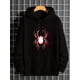thumbnail image 4 of Sudadera Con Capucha Con Gráfico De Araña Para Hombre, Cómoda Sudadera Con Capucha Y Cordón Elástico, 4 of 4