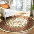 thumbnail image 2 of SAFAVIEH Lyndhurst Isadora Floral Area Rug, Ivory/Rust, 5'3" x 5'3" Round, 2 of 8