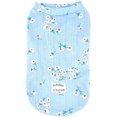 thumbnail image 3 of Camiseta sin mangas para perros pequeños, ropa para mascotas, primavera y otoño, estampado de margaritas, algodón suave, chihuahua, perro, Yorkshire, azul, M, 3 of 5