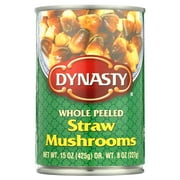 Dynasty Whole Peeled Straw Mushrooms, 15 oz Can