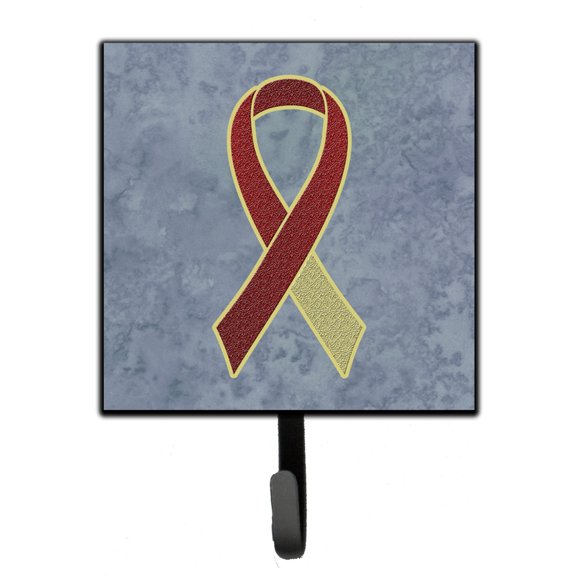 Ribbon For Head and Neck Cancer Awareness Leash Holder and Wall Hook