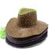 thumbnail image 4 of Sombrero de Panamá con ala grande Retro, sombrero de vaquero con estampado de leopardo occidental para fiesta del salvaje oeste, 4 of 5