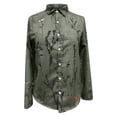 thumbnail image 4 of Womens Button Down Shirts Long Sleeve Lapel Collared Spring Blouses Dressy Casual Floral Printed Business Work Tops, 4 of 4