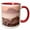 Red/White, variant on 3drose, Greece, Peloponnese, Patra, City View over Agios Nikolaos Street, Dusk, 11oz Two-tone Green Mug