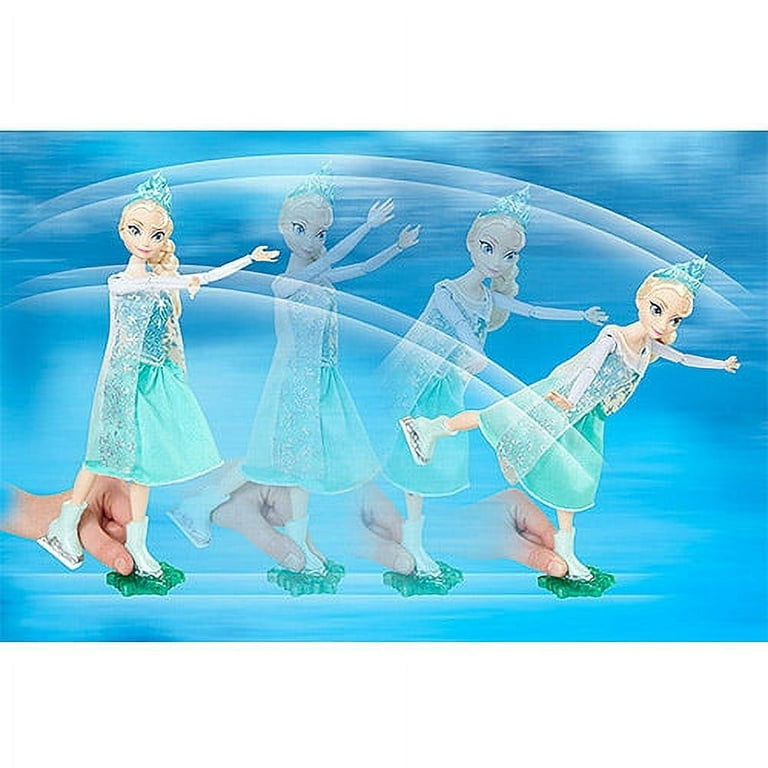 Boneca Frozen Elsa Patinação No Gelo Sunny Ice Skating Elsa