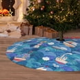 thumbnail image 6 of Sikiie Watercolor Ships 30-48 inches {designName} Print Christmas Tree Skirt Snowman Xmas Tree Skirt with Edge Christmas Decorations for Holiday Party48", 6 of 7