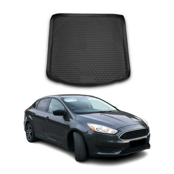 OMAC Cargo Mats Liner for Ford Focus Sedan 2012-2018 Waterproof TPE Black
