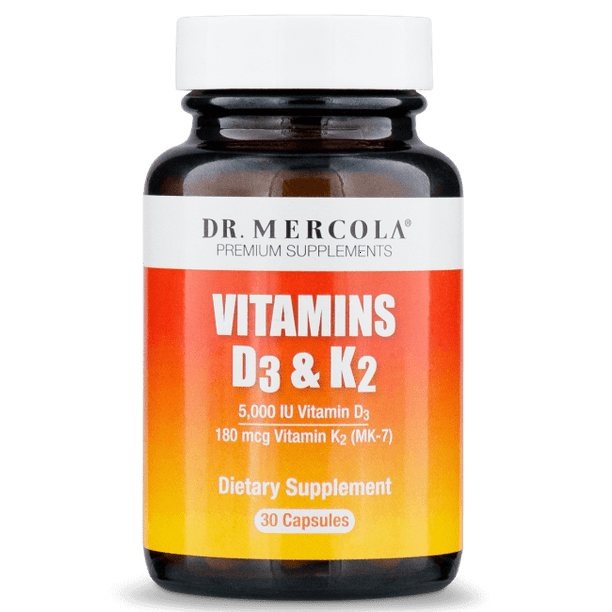 Dr. Mercola Vitamins D3 & K2 30 Caps