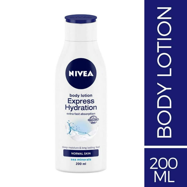 NIVEA Body Lotion, Express Hydration, Sea Minerals, 200ml