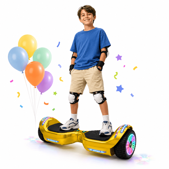 Mosta Electric Hoverboard with New Version Bluetooth Hover Board, Chrome and Design Color Self-Balance Electric Scooter