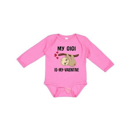

Inktastic My Gigi is My Valentine Gift Baby Boy or Baby Girl Long Sleeve Bodysuit