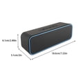 thumbnail image 4 of Methold Altavoz inalámbrico para el hogar, al aire libre, Universal, resistente al agua, dispositivos de barra de sonido, salida de Audio, Subwoofer de Cables de audio/vídeo Azul, 4 of 6